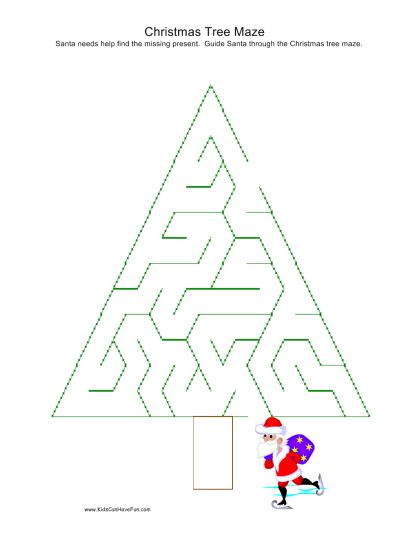 christmas tree maze